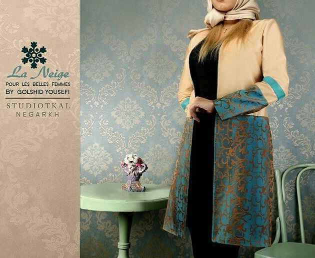 مدل مانتو سنتی رنگ سال 2016 از برند ایرانی نژ