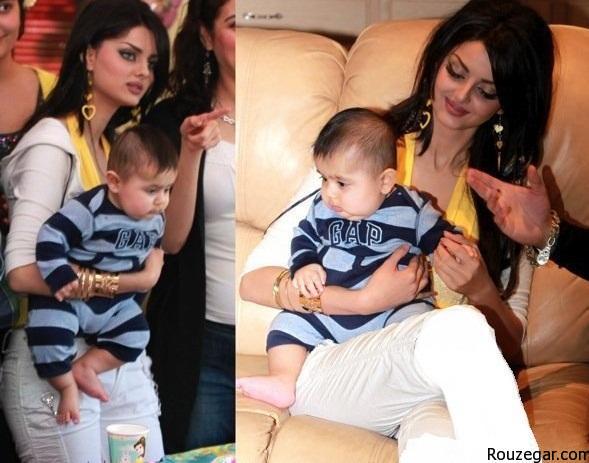 عکس زیباترین زن ایرانی به همراه پسرش