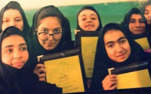 مهناز افشار,عکس جالب مهناز افشار در دبیرستان دخترانه