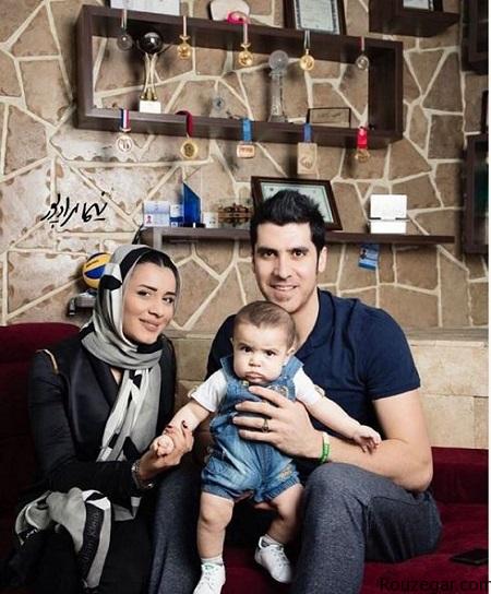 شهرام محمودی,عکس جدید شهرام محمودی در کنار همسر و پسرش آرسام