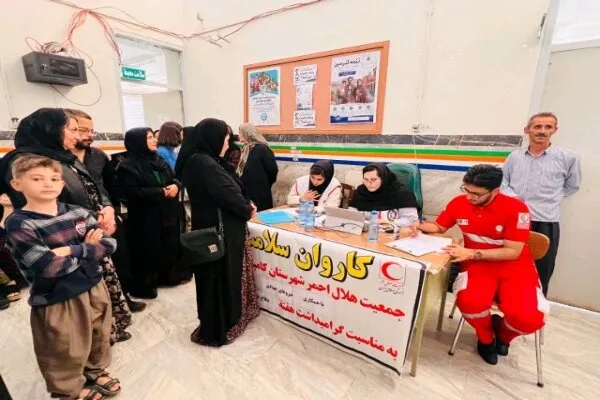 خدمات رایگان هلالاحمر به ۵۲۴ نفر در روستاهای کمبرخوردار کردستان