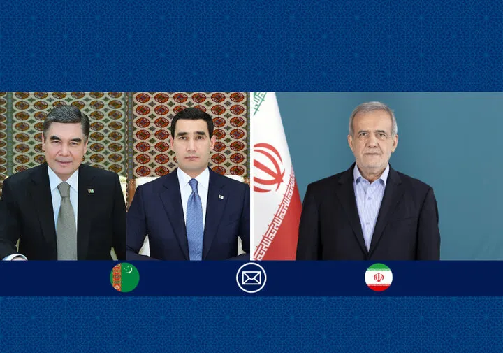 پیام پزشکیان به سران ترکمنستان/ پیوند تاریخی ایران و ترکمنستان، پشتوانه گسترش همکاریهاست