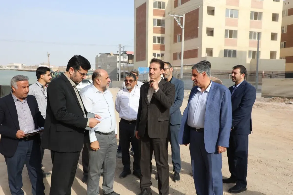 پیشرفت پروژه ۱۲۱۶ واحدی شهید محمدخانی یزد بررسی شد