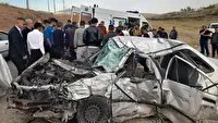 جان باختن دو نفر در سانحه رانندگی در محور ماکو- بازرگان