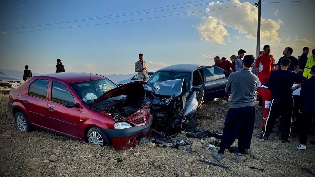 مصدومیت دونفر در سانحه رانندگی در جاده سلماس به خوی