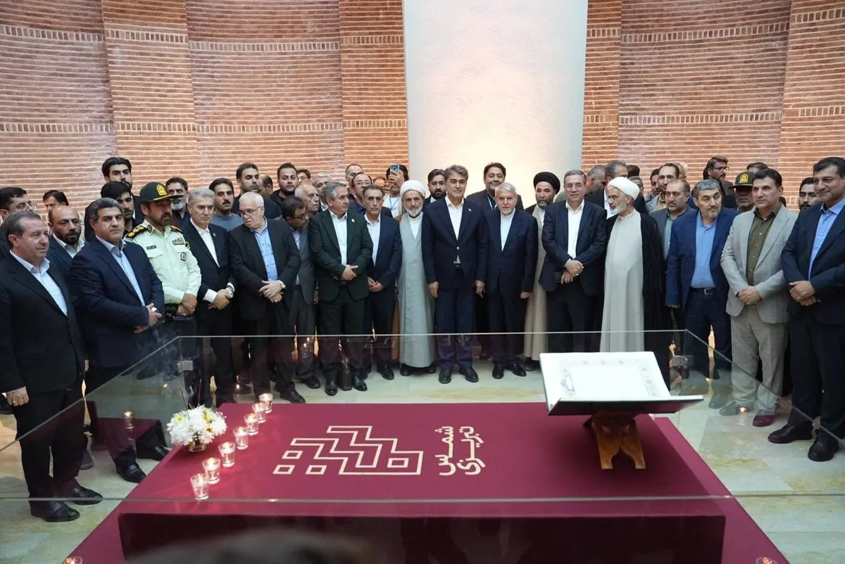 افتتاح بارگاه شمس تبریزی با حضور مسئولین کشوری و شخصیت‌های خارجی