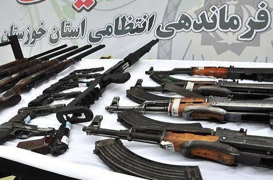 کشف۲۲۲ قبضه سلاح غیر مجاز در خوزستان