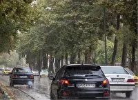 اولین بارش پاییزی در کرمانشاه