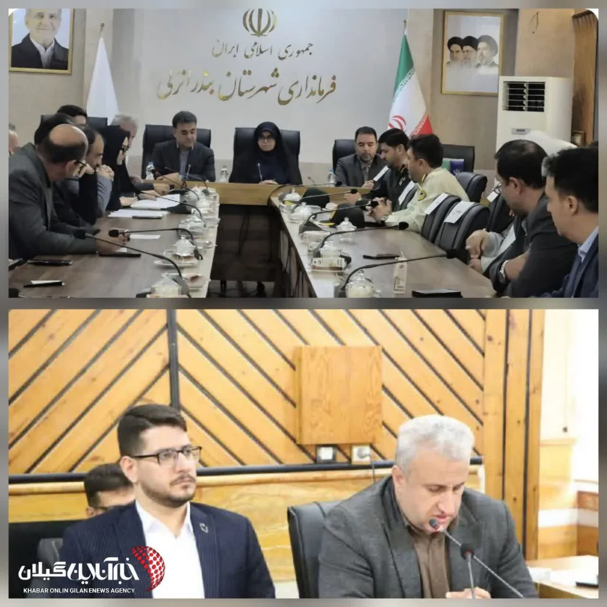 با برگزاری مراسم معارفه:محمدطاها محمودی سرپرست بخشداری مرکزی بندرانزلی شد
