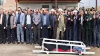 تشییع پیکر پدر شهید نورخواست در سراب