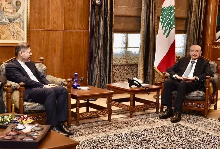 دیدار معاون عراقچی با رییس مجلس لبنان در بیروت