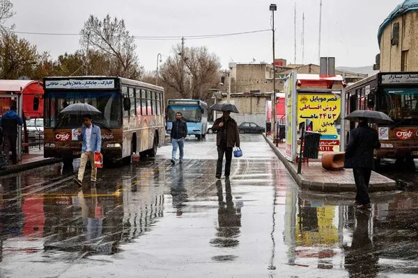 فعالیت سامانه بارشی در آذربایجان شرقی