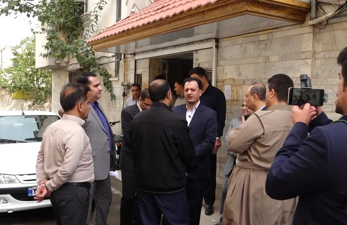 بازدید سرزده بازرس کل استان کردستان از امور آب و فاضلاب سنندج