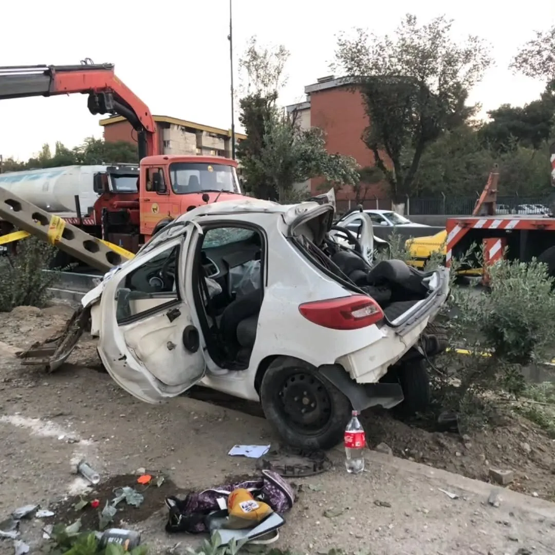 تهران در شوک یک تصادف مرگبار؛ تصاویر حادثه