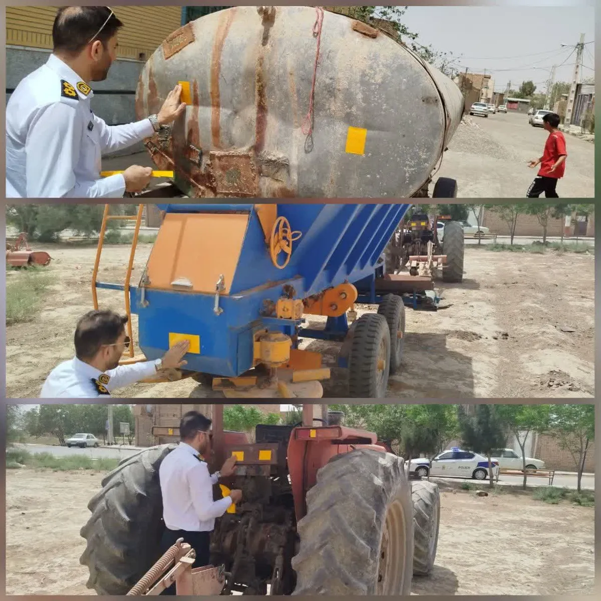 ایمنسازی تردد ماشینآلات کشاورزی در محورهای روستایی قم