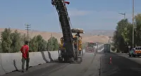 اجرای طرح بهسازی محور باغملک به ایذه در استان خوزستان