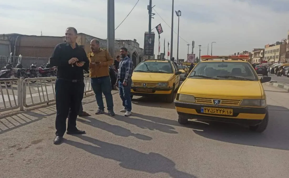 ساماندهی ایستگاه تاکسی مقابل حرم حضرت معصومه+تصویر