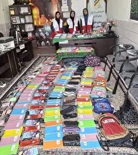 توزیع بسته های کمک آموزشی در فسا