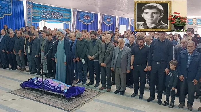 تشییع پیکر مادر شهید دوران دفاع مقدس در مراغه