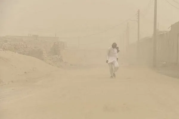 سرعت وزش باد در زابل به ۱۰۴ کیلومتر بر ساعت رسید