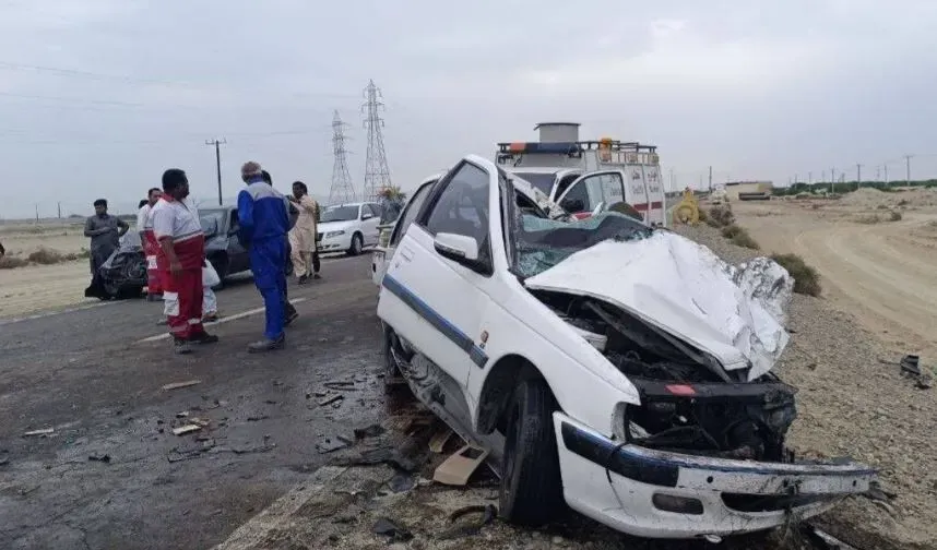 سانحه رانندگی تصادف خودروها حادثه