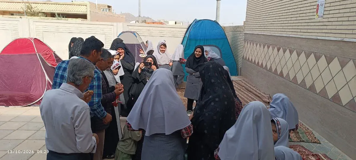 برنامه «سفره غذایی سالم» در مدرسه روستای گردکوه