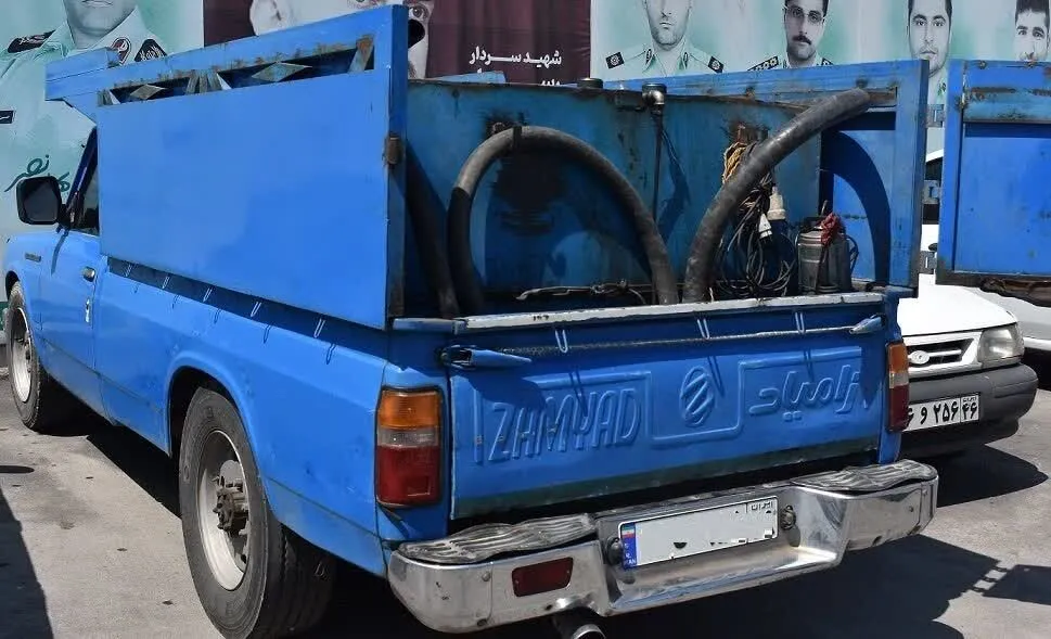 کشف ۱۰۰۰ لیتر بنزین قاچاق و دستگیری یک نفر در میبد