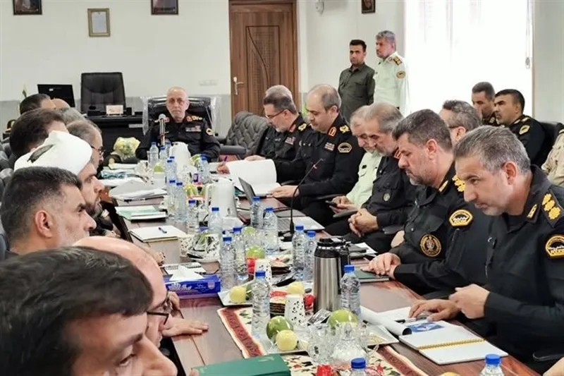 بازدیدمعاون فرمانده کل انتظامی ازروند شکلگیری ستاد انتظامی جنوب کرمان