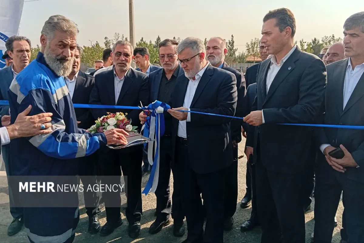 مخزن ذخیره آب شرب ۱۰ هزار متر مکعبی ملارد افتتاح شد