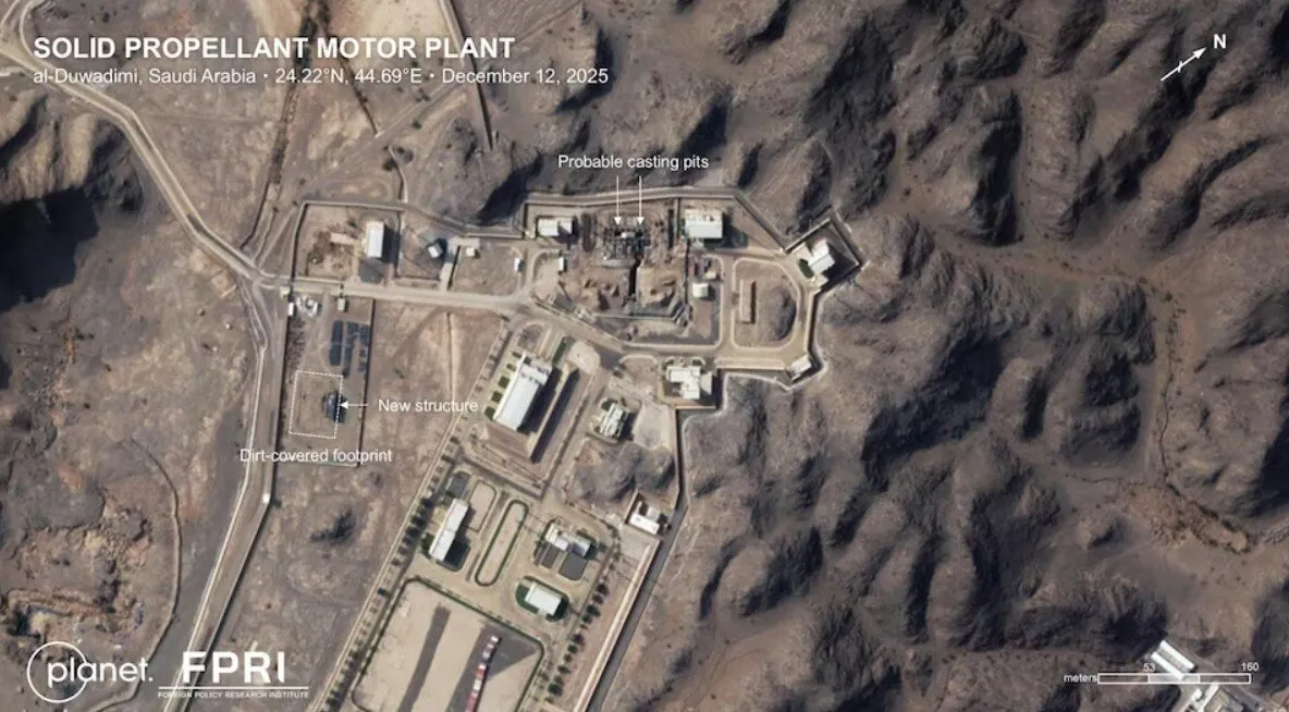 گسترش کارخانه موشکی عربستان برای تولید موشکهای قدرتمندتر؛ ردپای فناوری چین در تأسیسات جدید ریاض/ موشکها با سوخت جامد میتواند تهران را هدف بگیرد