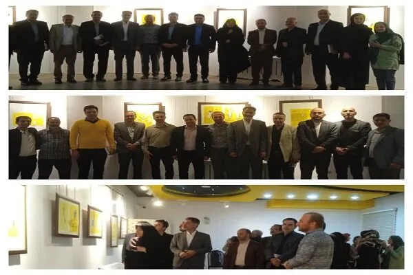 نمایشگاه کاریکاتور «واگویه‌های مرد عینکی» در ازنا افتتاح شد