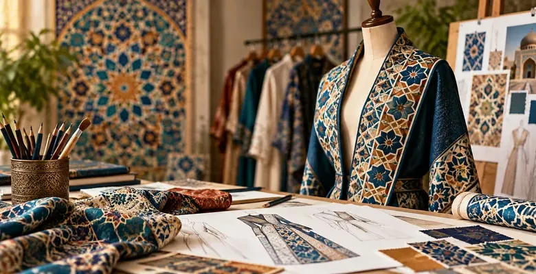 نقوش هندسی ایرانی در طراحی پارچه و پوشاک معاصر
