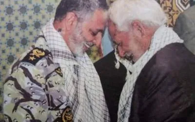 پدر شهید امیر سپهبد موسوی به فرزند شهیدش پیوست
