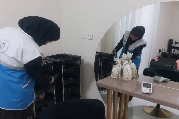 جمعآوری مواد آرایشی تاریخمصرفگذشته در بازرسی از آرایشگاههای زنانه