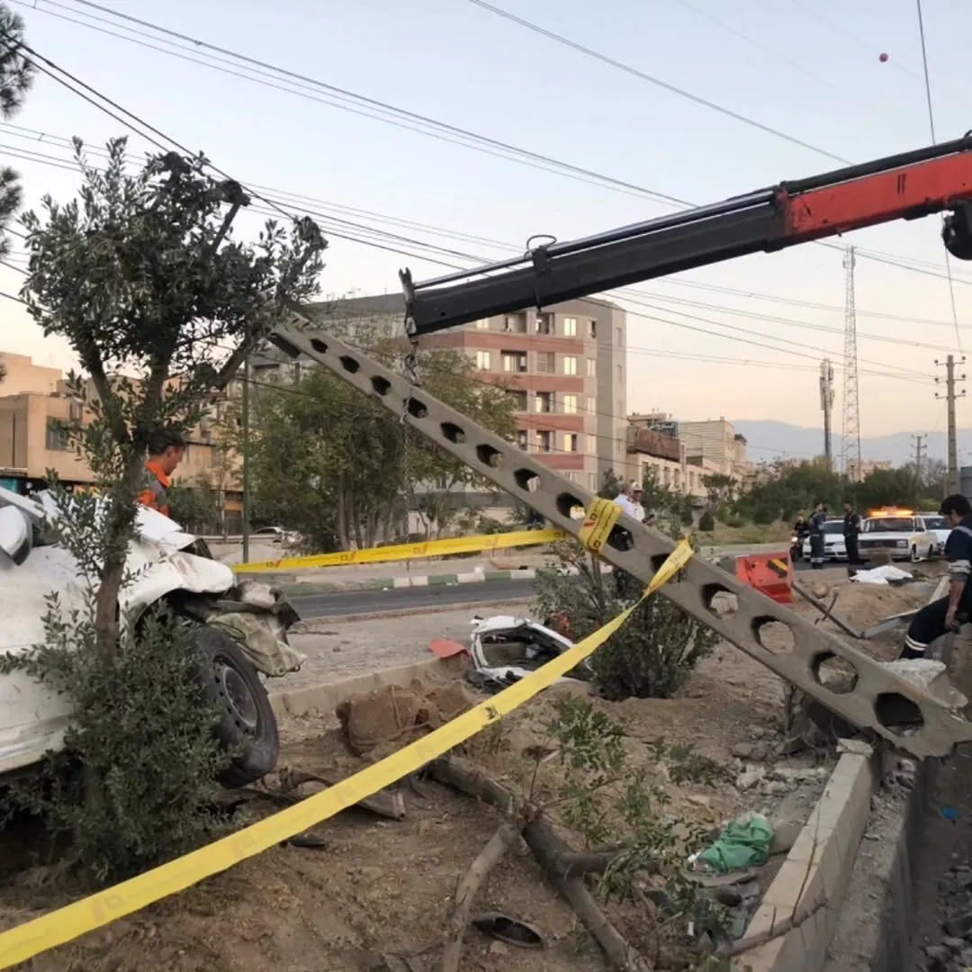 تهران در شوک یک تصادف مرگبار؛ تصاویر حادثه