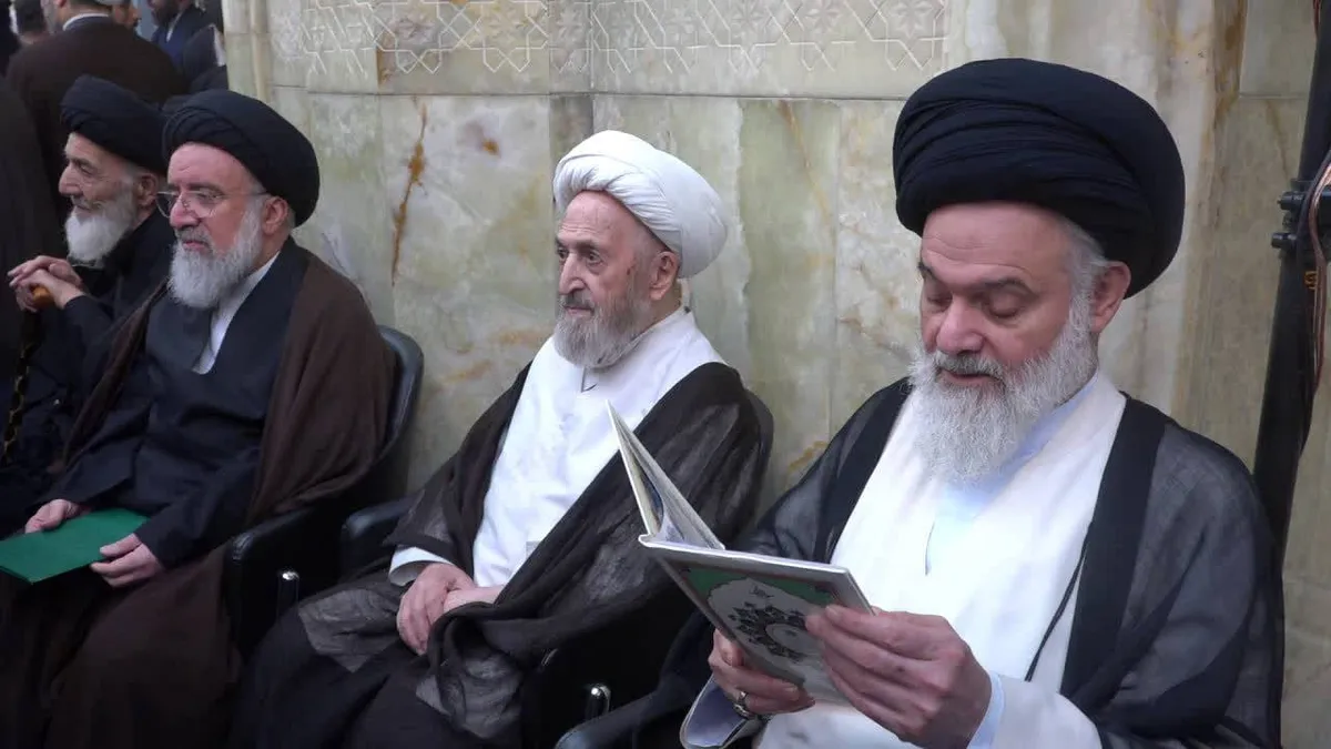 مراسم چهلمین روز ارتحال  آیت الله شبیری زنجانی از طرف آیت الله سبحانی برگزار شد