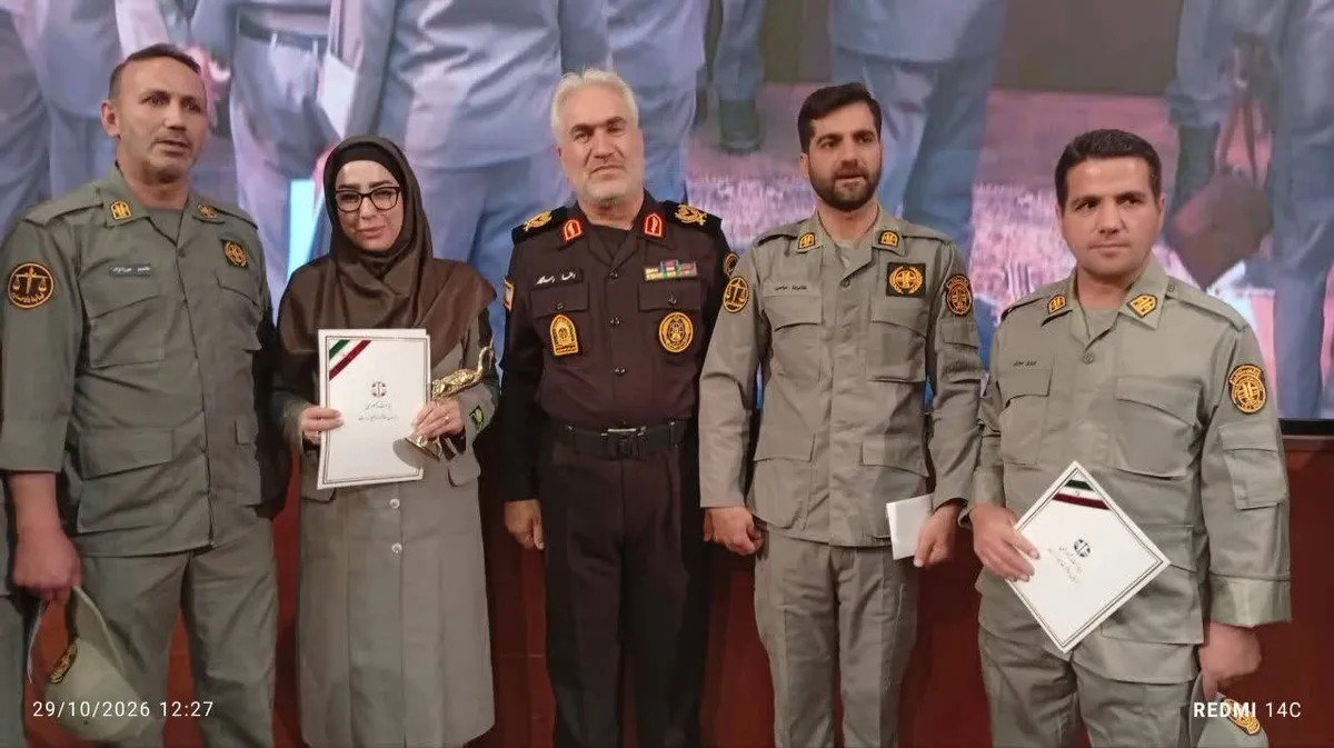فرمانده یگان حفاظت سرعین اردبیل فرمانده یگان نمونه کشور شد