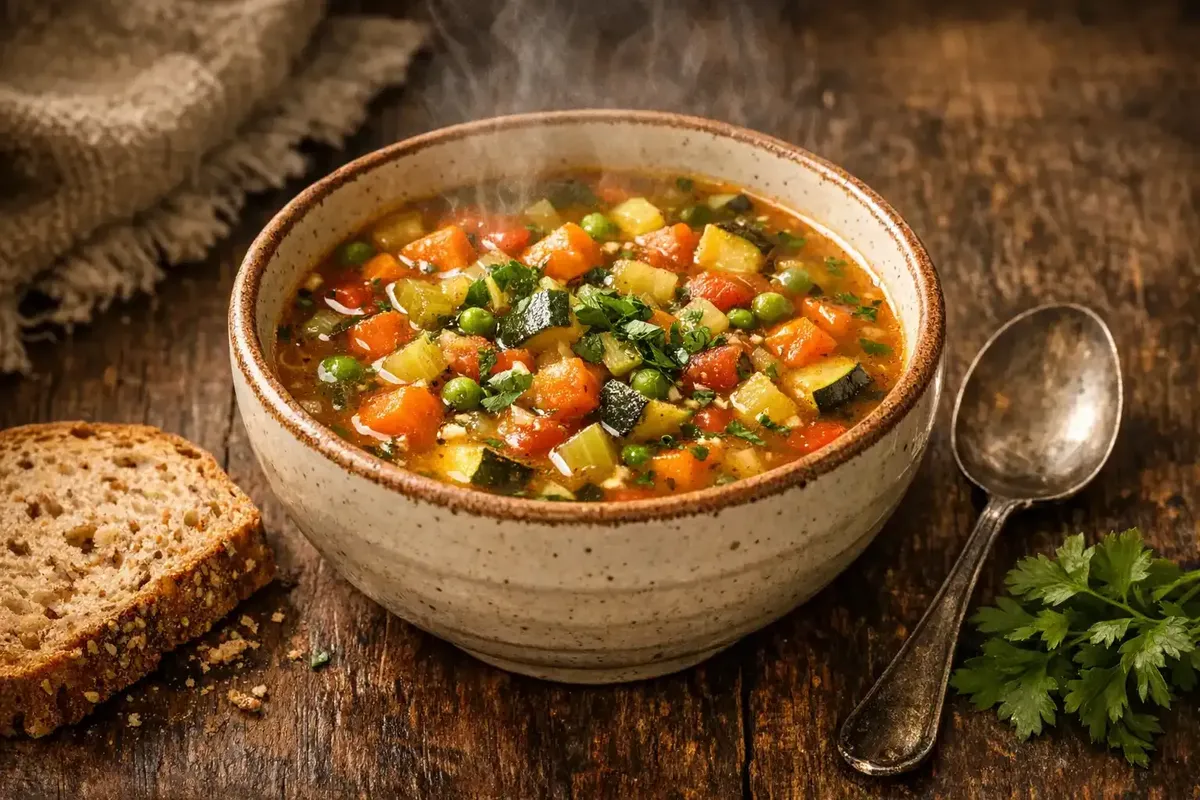 طرز تهیه سوپ سبزیجات رژیمی