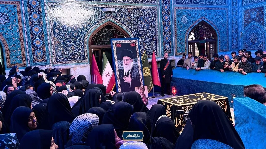 اولین فاطمیه در جوار مزار نورانی آقای شهید ایران + عکس