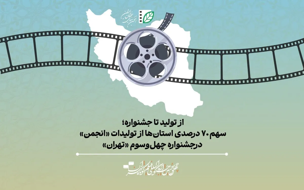 سهم ۷۰ درصدی استان‌ها از تولیدات «انجمن» در جشنواره چهل‌وسوم «تهران»