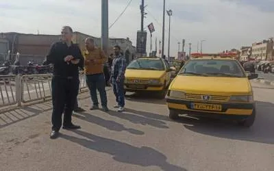 ساماندهی ایستگاه تاکسی مقابل حرم حضرت معصومه+تصویر