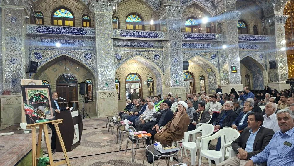 تجدید عهد خادمان بقاع متبرکه استان فارس در حرم حضرت سید علاءالدین (ع)