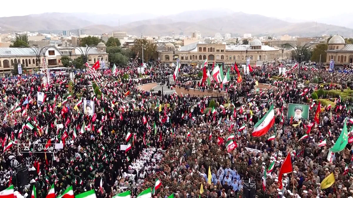 شکوه حضور ورزشکاران همدانی در رزمایش جانفدا