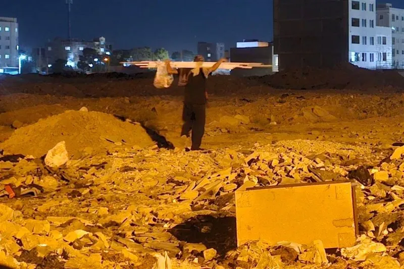 کمربندی خلیج‌فارس ورامین زیر آوار نخاله‌ها و جولان زباله‌گردی‌ها