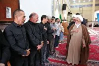 مراسم یادبود جان‌باختگان سانحه واژگونی اتوبوس کرمانشاه ـ تهران برگزار شد