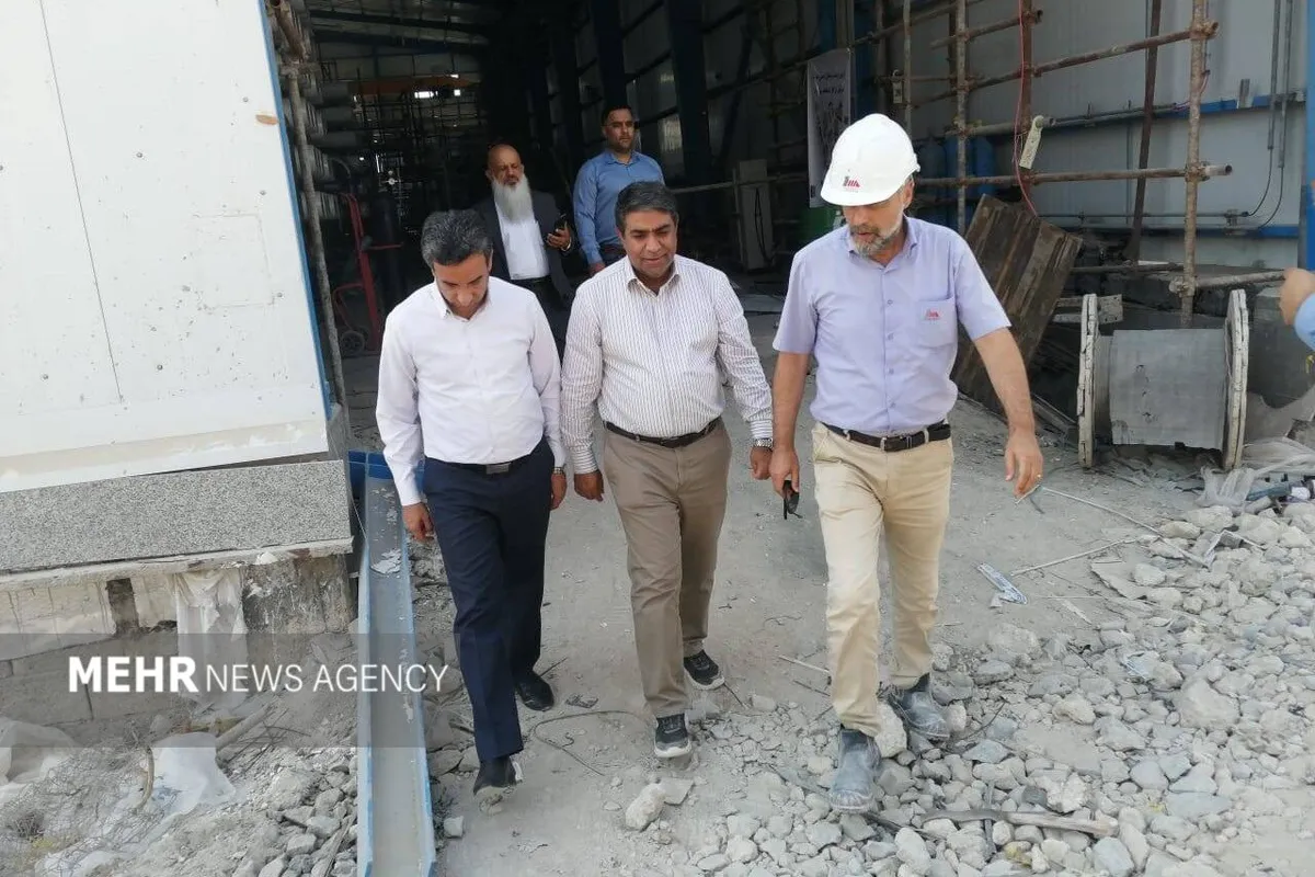 فاز نخست آبشیرینکن چارک ظرف دو ماه آینده وارد مدار میشود