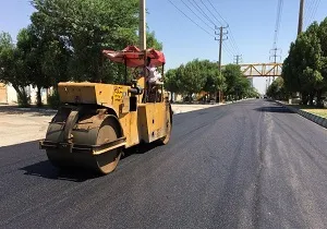اجرای آسفالت معابر شهری زاووت شهرستان اندیکا در استان خوزستان