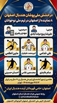۸ نماینده شایسته اصفهانی در اردوی تیم ملی نوجوانان
