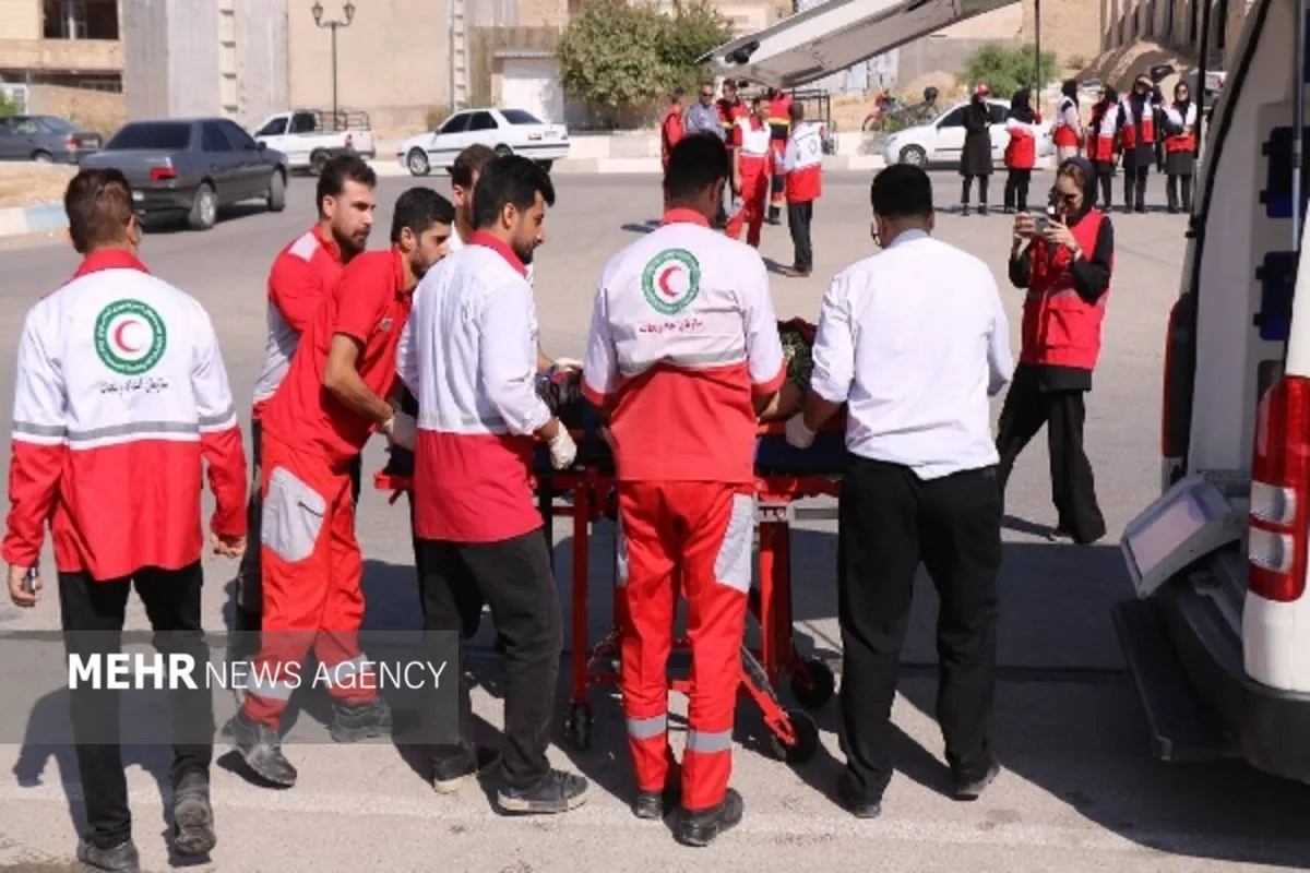 برگزاری مانور آواربرداری هلال احمر در گچساران با هدف ارتقای آمادگی