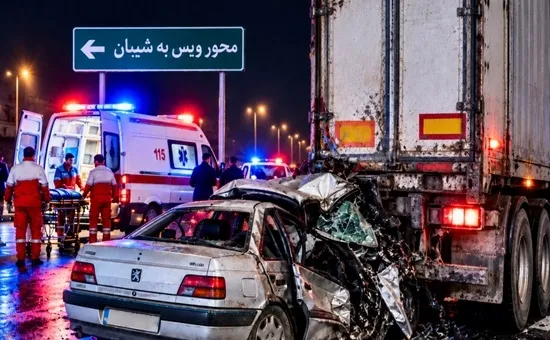 سه فوتی بر اثر سانحه رانندگی در مسیر ویس به شیبان در استان خوزستان